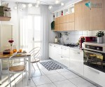 Modellazione 3D e render cucina moderna