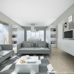 proposta di soggiorno e cucina open space