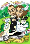 caricatura matrimonio