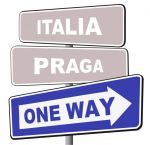 italia praga one way