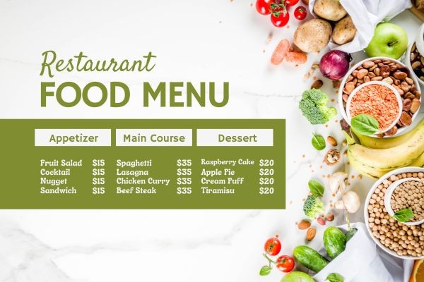 Sistemazione menu