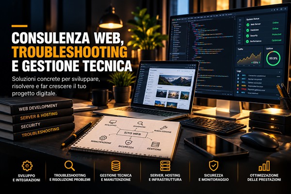 Consulenza Web, Troubleshooting e Gestione Tecnica